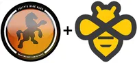 Fat Cyclist logo + Beeminder bee
