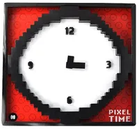 A very pixelated clock
