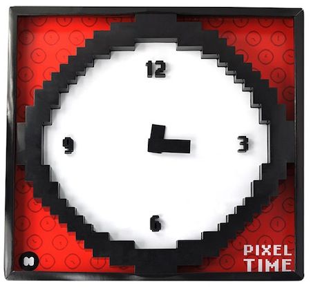A very pixelated clock