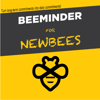 Hypothetical 'Beeminder for Newbees' book cover