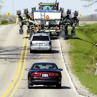 Wide load farm equipment