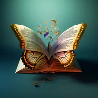 A blog/butterfly mashup suggestive a blog being reborn