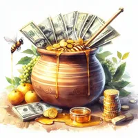 A honeypot with money in it