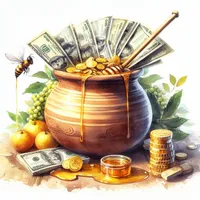 A honeypot with money in it