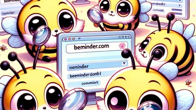 Yes, these bees are baby Unix Graybeards. Also, yes, Beeminder Bees looking at screens with URLs on them