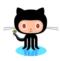 GitHub's Octocat holding a bitty bee