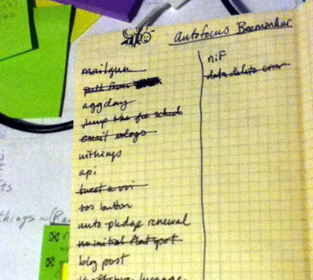 Beeminder task list as part of the AutoFocus system