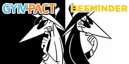 Beeminder vs GymPact, Spy vs Spy style