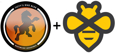 Fat Cyclist logo + Beeminder bee