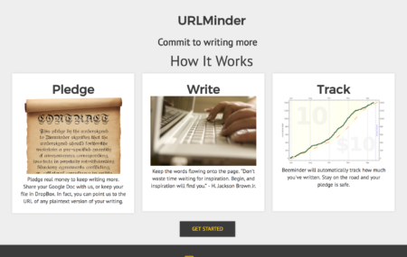 URLminder landing page