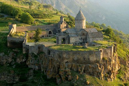 A monastery on a hill