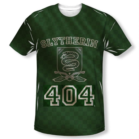 Slytherin 404 athletic shirt