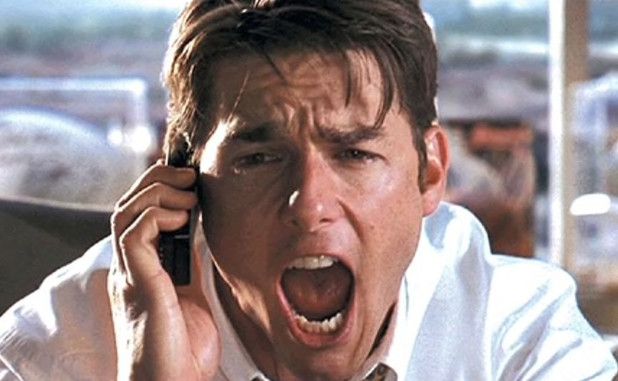 Jerry Maguire character yelling 'show me the money'