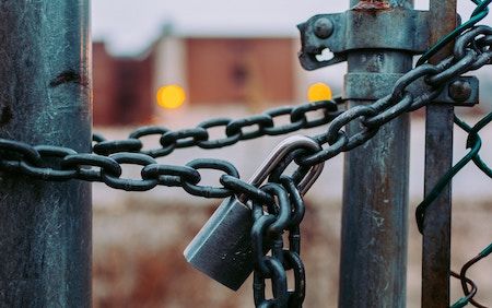 A lock and chain