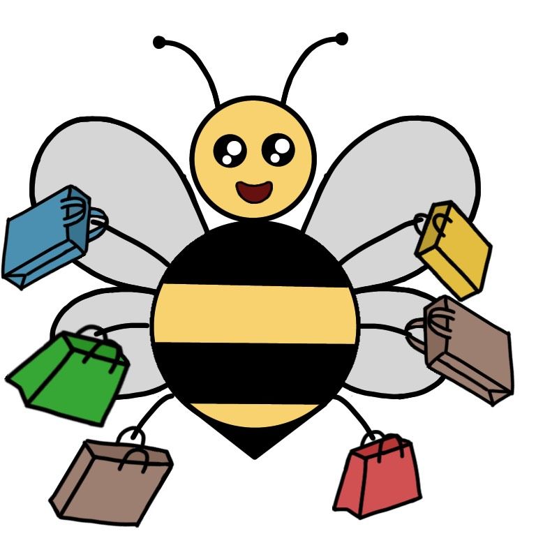 Bee on a shopping spree