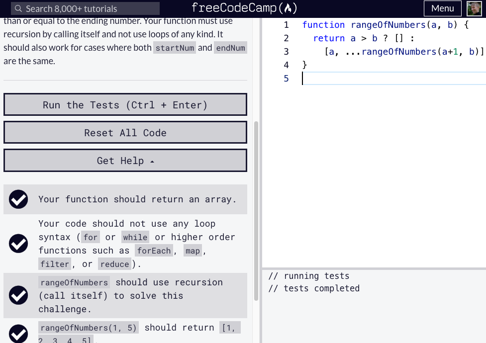 freeCodeCamp screenshot