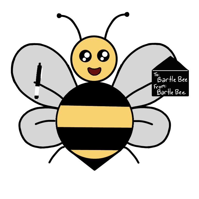 Bee self-blackmailing, i.e., sending itself a black piece of mail