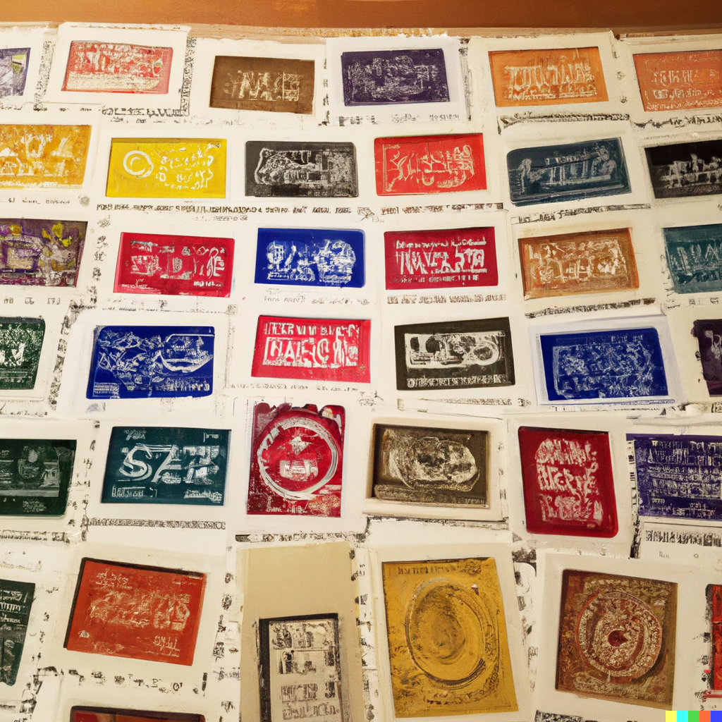 A stamp collection