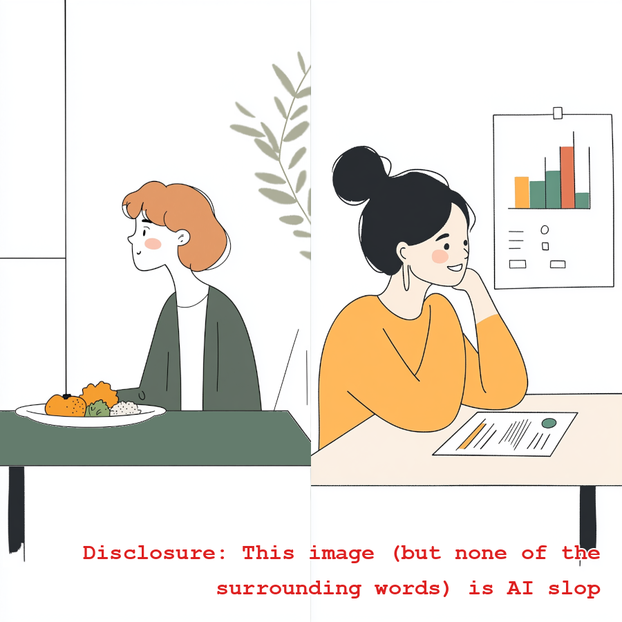 A mindful eater and a mindful grapher