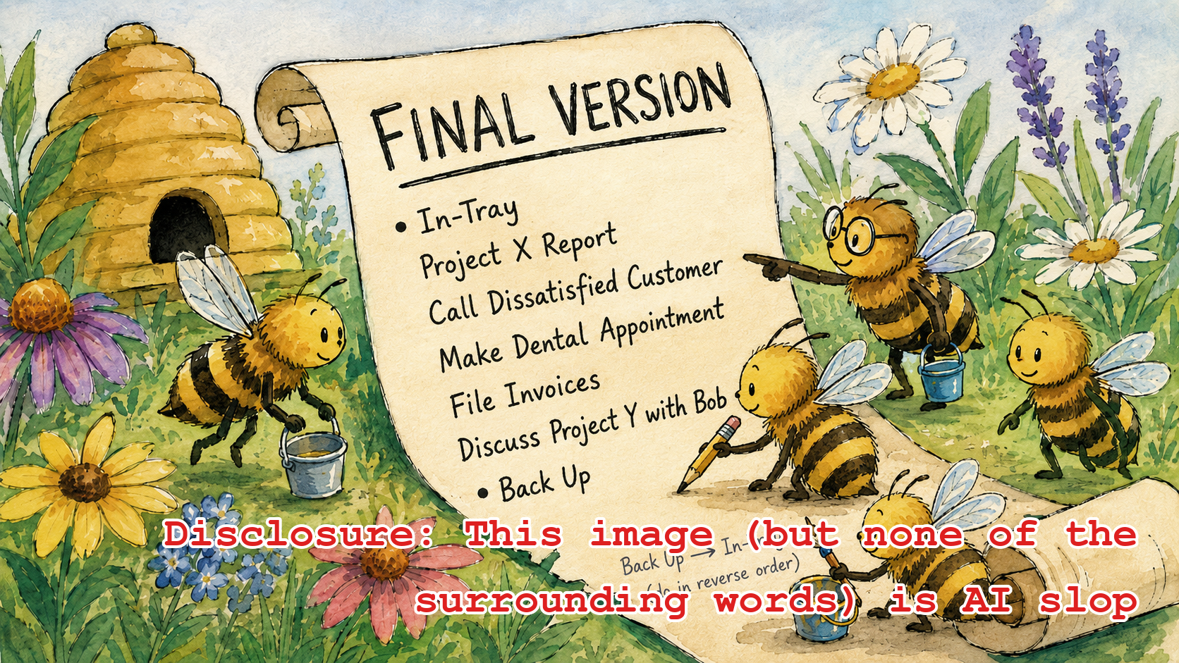 Some bees working on a Forster List